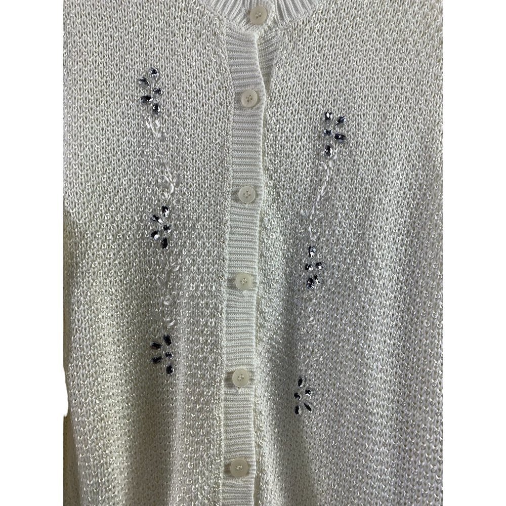 Allison Daley Women's Perfectly Pastel Cream Sweater - Picture 3 of 8
